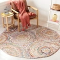thumbnail image 2 of SAFAVIEH Cape Cod Bora Geometric Area Rug, Beige/Multi, 6' x 6' Round, 2 of 12