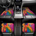 thumbnail image 6 of Sikiie Colorful Parrot Jungle Dream A Car Foot Mat Set of 4 Pieces Basics Universal Fit Rubber Carpet Floor Mats For Car SUV Van & Truck, 26.8"L x 17.3"W (Front), 13"L x 17.3"W(Rear), 6 of 6
