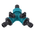 thumbnail image 4 of Specador de manguera de 3 vías con válvulas de conexión rápida Jardín y manguera de manguera conector Faucet divisor para la plantación de granjas de, 4 of 8
