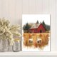 thumbnail image 2 of Qisvanset 12x16 Inch Farm Cow Goat Tractor Canvas Wall Art, Watercolor Barn Animal Rustic Home Decor, 2 of 8