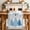 SkyBlue, variant on Blue Christmas Trees Table Runner 72 Inches Long Farmhouse Dress Scarves, Navy Winter Snowflakes Checkered Dining Tablerunner for Coffee Table/Kitchen Island/Party Décor, 13" x 72"