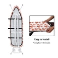 thumbnail image 4 of HELLHERO Strawberry Daisy Pattern Ironing Board Covers 3 Fasteners Elastic Edge Polyester Fiber Fabric for Women Girls Gifts(Not Heat Resistant), 4 of 5
