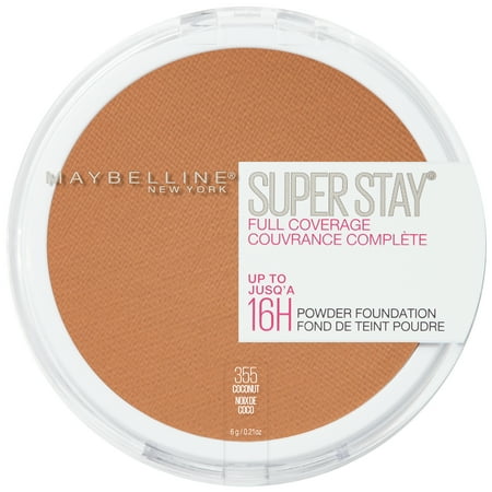 Maybelline Super Stay Powder Foundation Makeup Full Coverage 355 Coconut 0.21 oz