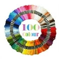 thumbnail image 1 of 100 Couleurs Fil de Coton DMC pour Broderie, Kit de Motifs, 1 of 4