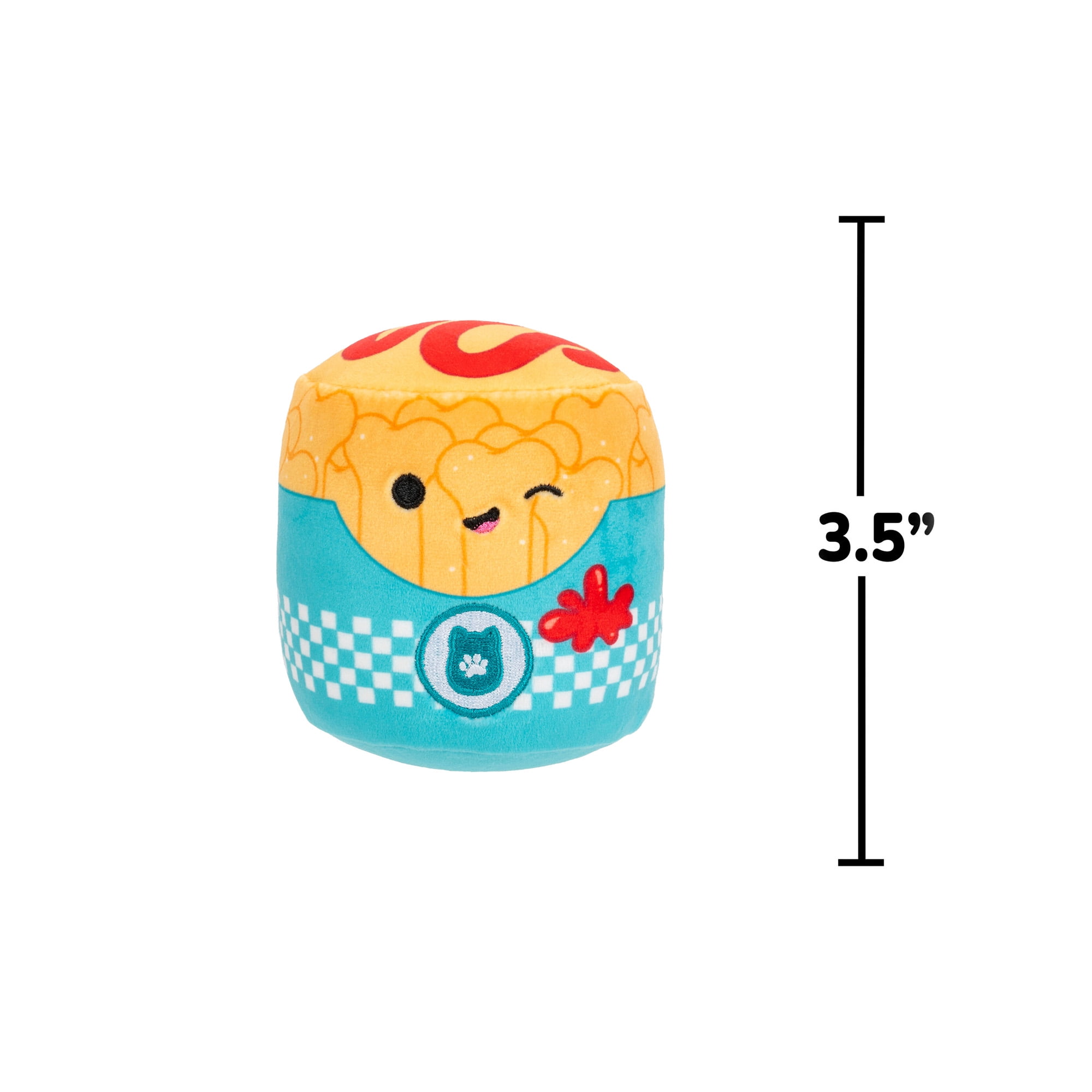 Karl Hot Dog + Frannie Fries Chew Mees by Original Squishmallows Pet Toy 2-Pack