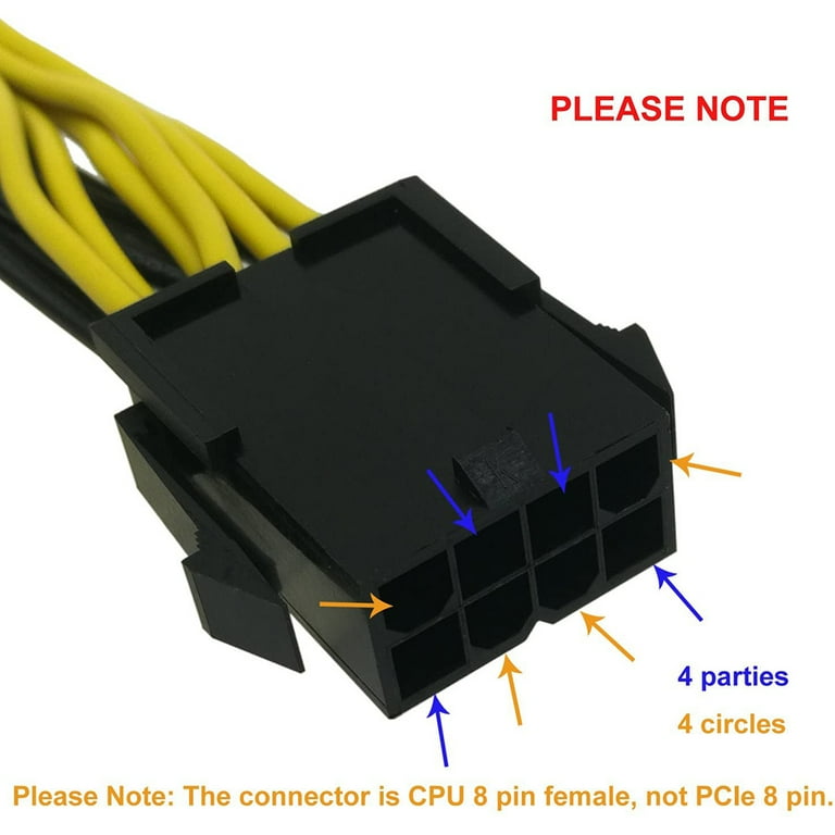 PCI-e 6 Pin to Dual PCIe 8 Pin (6+2) Graphics Card PCI