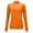 Orange, variant on Yuanlong Womens Sweaters Ladies Elegant Long Sleeved Solid Semi Turtleneck Sweater Autumn Winter Warm Soft Pullover Tops