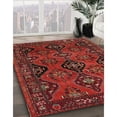 thumbnail image 3 of Ahgly Company Machine Washable Indoor Round Traditional Tomato Red Area Rugs, 9' Round, 3 of 7