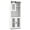 White, variant on ELLEGNT Sliding Barn Door Linen Cabinet – 59"H Farmhouse Freestanding Storage with Shelves, for Bathroom, Kitchen, Entryway, Natural