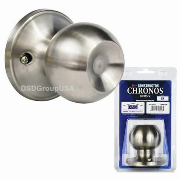 Constructor Chronos Dummy Door Lever Lock Set Knob Handle Set- Stainless Steel