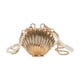 thumbnail image 4 of Bolso pequeño de concha para mujer, con cadena de perlas, accesorio para el hombro, bolso cruzado de metal, 4 of 6