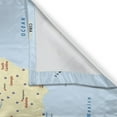 thumbnail image 3 of Map Curtains 2 Panels Set, United States Interstate Map America Cities Travel Destinations Road Route, Window Drapes for Living Room Bedroom, 55W X 39L Inches, Yellow Red Pale Blue, by Ambesonne, 3 of 3