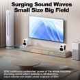thumbnail image 4 of 80W Active Bookshelf Speakers, Home Bluetooth 5.3 Wireless Speaker with 3 inch Woofer, Stereo Studio Monitor Speakers, Bass & Treble Adjust TV Speakers with USB/Optical/AUX Input for PC Gaming, White, 4 of 9