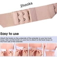 thumbnail image 4 of Women's Bra Extenders 2 Hook Elastic Stretchy Bra Extension Strap, 4 of 7