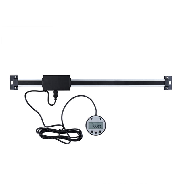 Amdohai Digital Linear Readout Scale Ruler Vertical Size Optional 0.01mm Magnetic Remote External Display Ruler Machine Tools Measuring Tool for Mill Lathe 5403-300 (0-300mm)