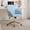 Blue+Gold, variant on Peispie Velvet Office Chair 300lbs, Mid Back Vanity Chair, Modern Swivel Desk Chair with Silver Base, Upholstered Computer Task Chair for Bedroom, Blue