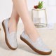 thumbnail image 4 of Teissuly Ladies Fashion Solid Color Leather Embroidered Flower Shallow Round Head Flat Casual Shoes Casual Shoes For Women Office Teissuly WER202401220921, 4 of 7
