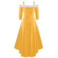 thumbnail image 3 of FcBaudy Robe à Manches Longues Col en V, Robes d'Été pour Femmes, Robes d'Été Mode Mi-Longues Sans Manches Imprimé Vintage de Noël pour Femmes, 3 of 3