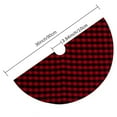 thumbnail image 2 of Christmas Tree Skirt 36/48/54 inch Large, Double Layer Red and Black Plaid Buffalo with Thick Felt Lining, Checked Tree Mat Xmas Holiday Party Decorations, 2 of 9