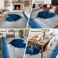 thumbnail image 5 of Rectangle Area Rugs 6 x 9 Ft, Valentine's Day Non-Slip Residential Carpet, Blue Heart Love Trees Romance Spring Indoor Crawling Mats Runner Rugs for Living Room/Dining Room/Bedroom, 5 of 8