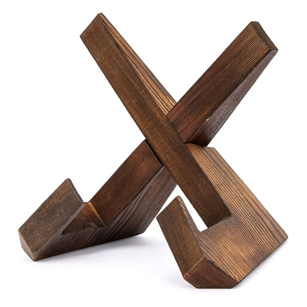 Soporte De Para Exhibición De Platos, Caballete Decorativo De Mesa De 6,5 Pulgadas Con Textura Rústica, Para Cuadros, Platos, Libros De Cocina, Libros De Registros