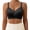 Black, variant on 1PC Bra Trendy Ribbed Knit Bra for Women Soft Cup Wireless Bralette with Side Support Casual Everyday Underwear in Multiple Colors Black L