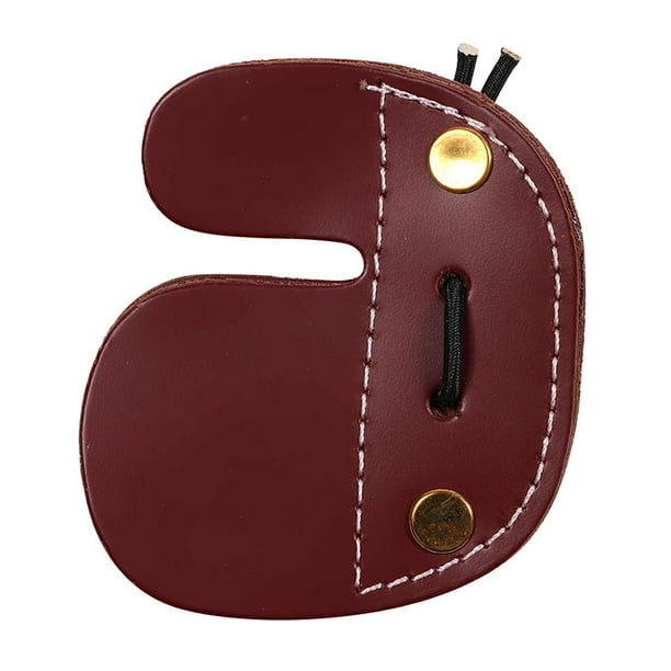 Dedo De Tiro Con Arco Hecha A Mano Pestaña De Dedo De Tiro Con Arco De Cuero Rústico Pestaña De Dedo Ajustable Accesorios Práctico Protector De Dedos Protector Moyic OD006240-00