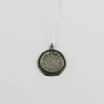 thumbnail image 6 of Gold Filigree Oval Teardrop Statement Pendant Openwork Clover Choker Necklace, 6 of 7