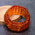 thumbnail image 2 of Natural Baltic Amber Gemstone Handmade Cuff Adjustable, 2 of 2
