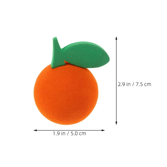 3 Pcs Car Antenna Ball Top Decorative Decorations Automatic Orange