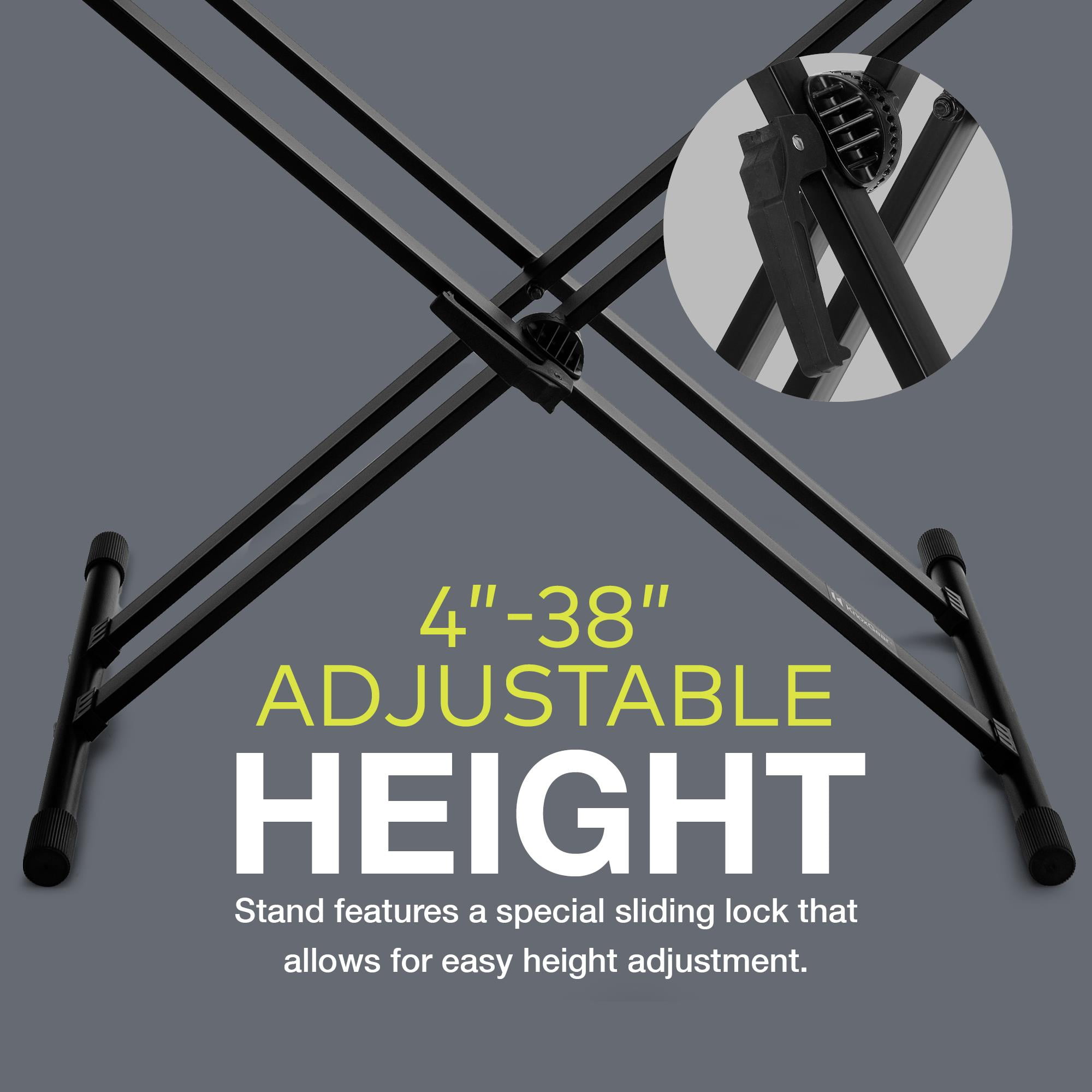 Free Shipping! Knox Gear Adjustable Double X Keyboard Stand