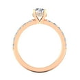 thumbnail image 4 of Certified 1.00ctw Diamond Solitaire Engagement Ring in 14k Rose Gold (1.00ctw, G-H, SI), 4 of 5