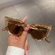 thumbnail image 4 of Gafas De Sol Con Incrustaciones De Diamantes De Moda Para Mujer Diseño Floral De Ojo De Gato Lentes Planas Listas Para El Salón De Baile Estilo Europeo, 4 of 6