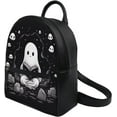 thumbnail image 2 of Ghost Purse for Teen Backpack Mini Handbag for Women Gifts Shoulder Bags Casual Daypack with Zipper Cute Handbag Tote Black Skull Halloween Gifts, 2 of 7