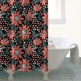 thumbnail image 4 of Waterproof Red Flower Shower Curtain 72x72 Inch Boho Style Polyester Unique Shower Curtain for Bathroom Hotel Home Decor with 12 Plastic Hooks, 4 of 5