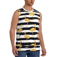 thumbnail image 2 of Kdxio Gold Flamingo for Men's Muscle T-shirt,Sleeveless for Workout Running Athletic Gym Lounge Casual, 2 of 5