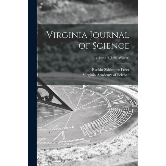 Virginia Journal of Science; v.44: no.4 (1993: Winter), (Paperback)