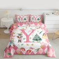 thumbnail image 2 of Manfei Pink Initial Y Letter Full Size Comforter Sets, Christmas Princess Nutcracker Bedding Comforter Set, Teen Kid Child Reversible Bedding Sets, Super Cozy Room Decor, 3-Piece, 2 of 8