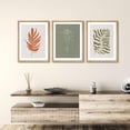 thumbnail image 4 of PixonSign Framed Wall Art Earth Tone Botanical Collection Posters, Set of 3 Minimalist Modern Abstract Shape Illustrations Wall Decor, Adhesive Canvas Prints for Home Decor - 11"x14" Natural, 4 of 5