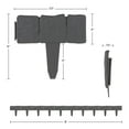 thumbnail image 6 of Pure Garden 10-Piece Interlocking Garden Edging for Landscaping (Gray), 6 of 9