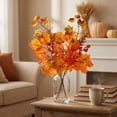 thumbnail image 6 of Halloween Artificial Branches, Fall Maple Leaf Decoration, Thanksgiving Home Decor, Autumn Harvest Accent, Pumpkin Floral Arrangement, Vase Filler Ornament, Seasonal Party Display, 6 of 7