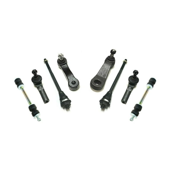 8 Pc Inner Outer Tie Rods Idler & Pitman Arm Sway Bar End Links Suspension Steering Kit for Models with 4 Groove Spline Fits select: 1999-2007 CHEVROLET SILVERADO, 2000-2006 CHEVROLET TAHOE