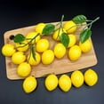 thumbnail image 2 of Lifelike Artificial Lemon Fruit Kitchen Restaurant Display Food Decor Props, 2 of 6