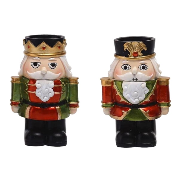 Figuras de Cascanueces de Navidad Estatuilla tradicional para la decoración de escritorio del hogar + Figuras de Cascanueces de Navidad Estatuilla tra Macarena Figuras de Cascanueces