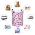 thumbnail image 3 of Lsque Christmas Unicorns pattern Laundry Hamper Basket, Tall Woven Rope Hamper Basket for Clothes, Lightweight Storage Basket, Collapsible Waterproof-Small, 3 of 8
