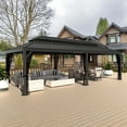 thumbnail image 2 of VEIKOUS 24' x 14' Outdoor Hardtop Gazebo, Oversized Metal Double Roof Gazebo for Patio, Garden, 2 of 11