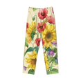 thumbnail image 4 of Balery Men'S Sunflower Cornflower Poppy Pants,Sleepwear Pants,Pajama Pants,Pj Bottoms Drawstring And Pockets-Medium, 4 of 9