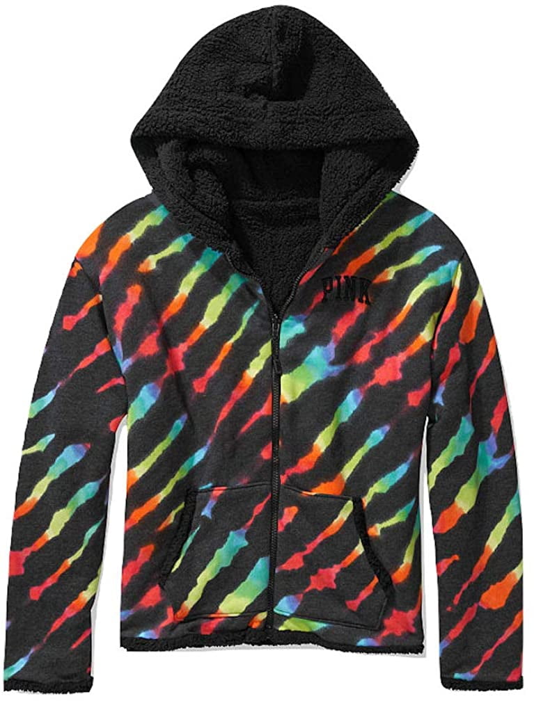 reversible sherpa hoodie