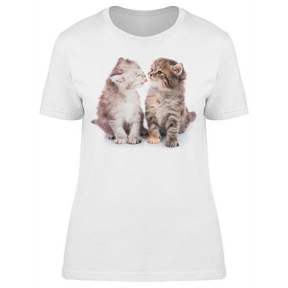 Two Aborable Kittens Sitting T-Shirt Women -Image by Shutterstock, Female x-Large