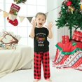 thumbnail image 4 of Pijamas familiares a juego de Navidad, conjunto de Pijamas cortos negros de Dachshund a través de la nieve, 2023, 4 of 4